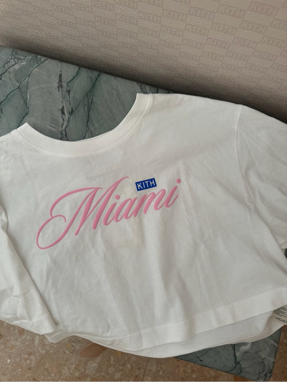 Kith Miami Fei Cropped Tee NWT